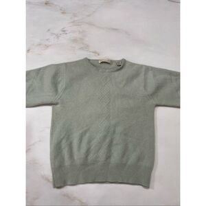 Vintage Lord & Taylor Cashmere Shirt Sleeve Sweater Size Medium